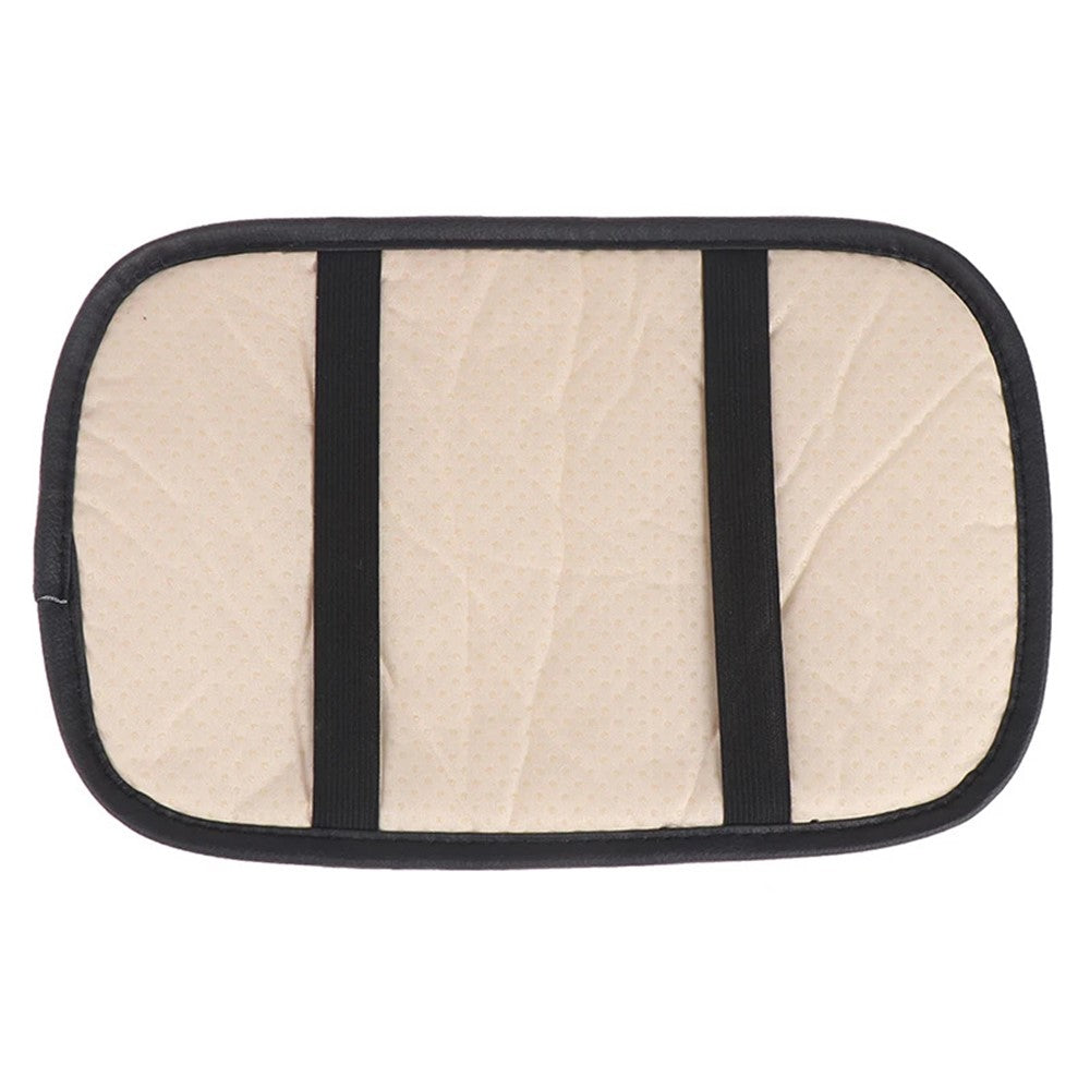 Camellia Design PU Leather Car Armrest Pad Auto Center Armrest Box Decorative Mat