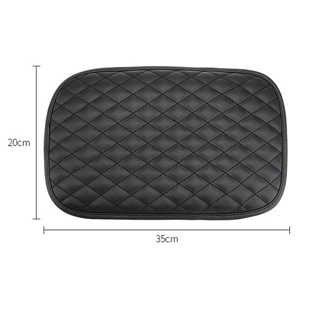 PU Leather Car Armrest Box Cover Pad Auto Center Armrest Box Protective Mat