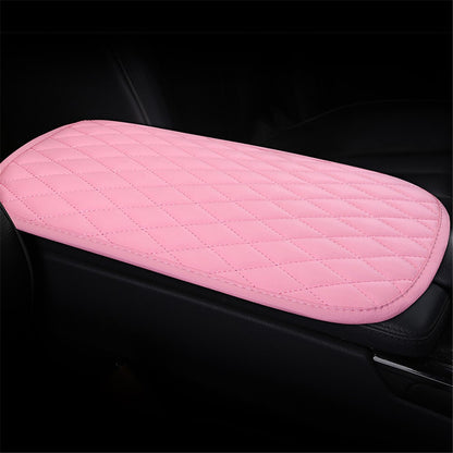 PU Leather Car Armrest Box Cover Pad Auto Center Armrest Box Protective Mat