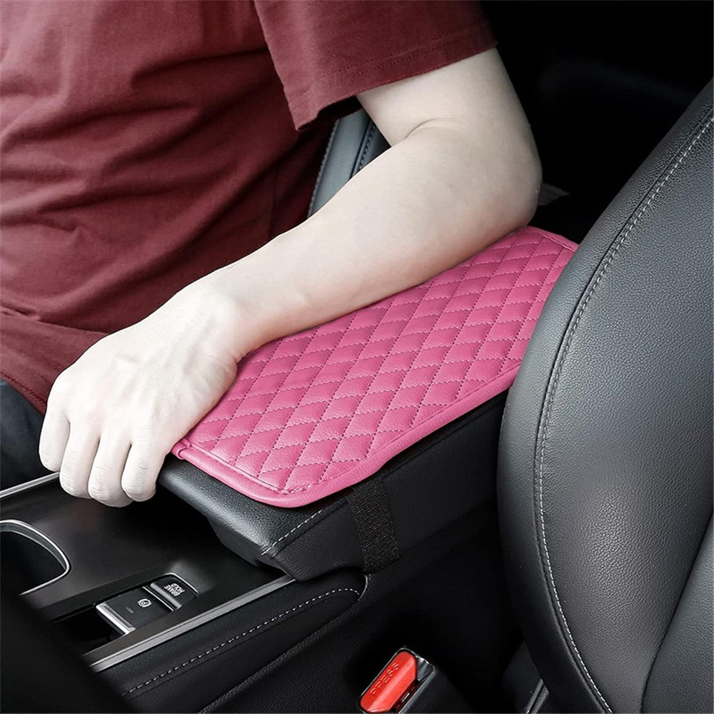PU Leather Car Armrest Box Cover Pad Auto Center Armrest Box Protective Mat