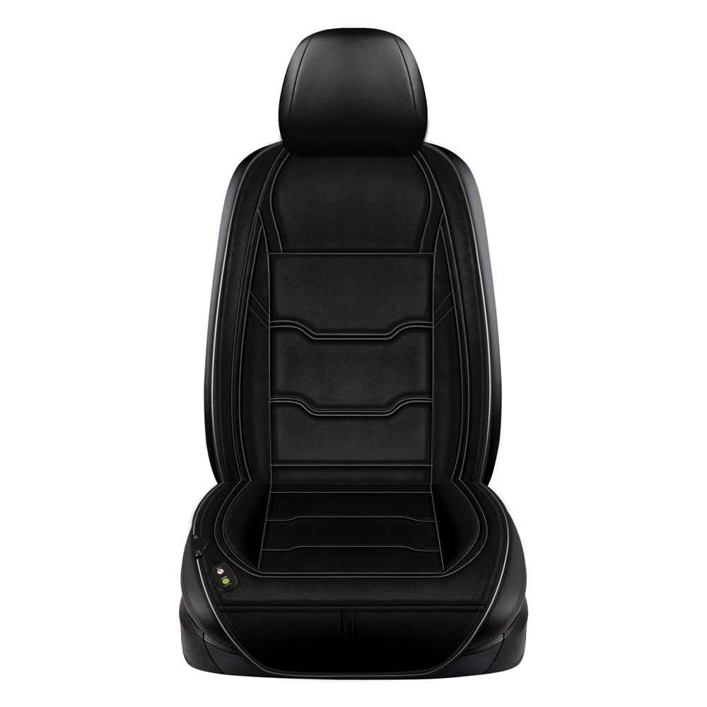 12V / 24V Single Seat Car Cigarette Lighter Heated Seat Cushion Chair Heating Pad with 3 Heat Settings
