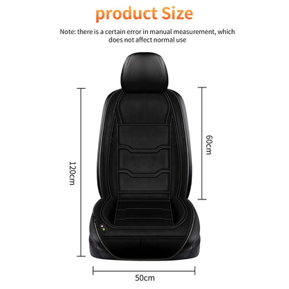 12V / 24V Single Seat Car Cigarette Lighter Heated Seat Cushion Chair Heating Pad with 3 Heat Settings