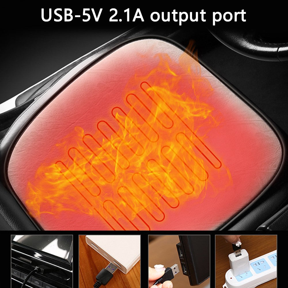 USB Heating Pad for Car 3 Temperature Car Seat Cover Cushion