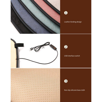 USB Heating Pad for Car 3 Temperature Car Seat Cover Cushion