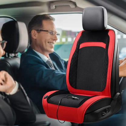 Universal 12V / 24V Car Electric Heating Car Seat Cushion with Backrest Car Seat Warmer for Winter