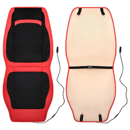 Universal 12V / 24V Car Electric Heating Car Seat Cushion with Backrest Car Seat Warmer for Winter
