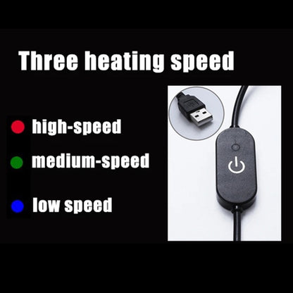 WM-SBXJRD USB 5V Car Heating Cushion Winter Non-Slip Seat Cover Warmer with Touch Switch