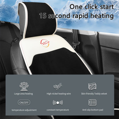 WM-XL2 Universal 12V / 24V Car Heated Seat Cover with Backrest Vehicle Seat Cushion Warmer for Winter