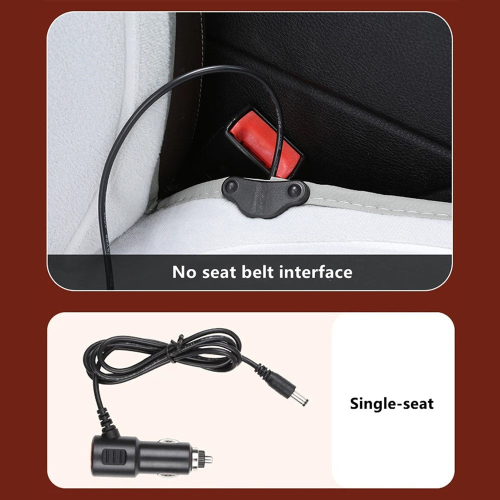 G-4S Heated Car Seat Covers Winter Heating 12V Car Seat Warmer Pad with Backrest