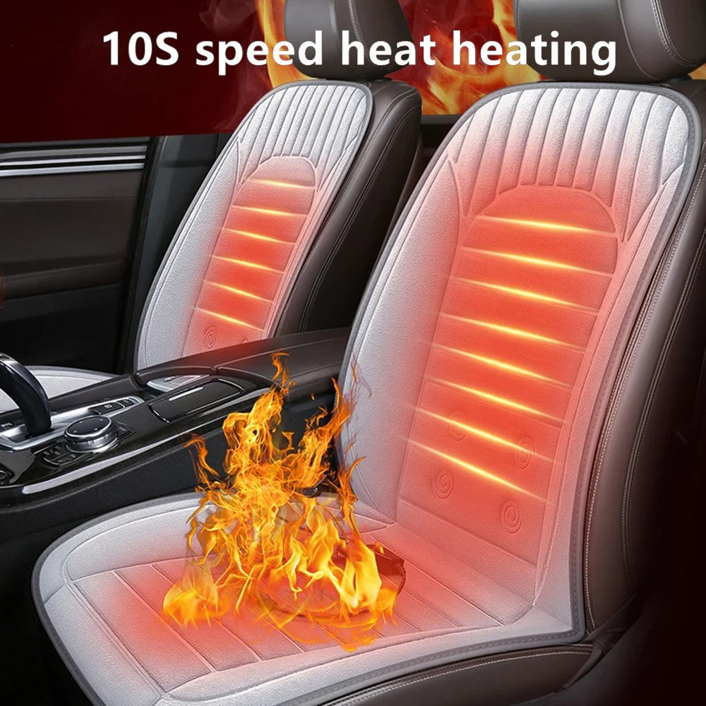 G-4S Heated Car Seat Covers Winter Heating 12V Car Seat Warmer Pad with Backrest