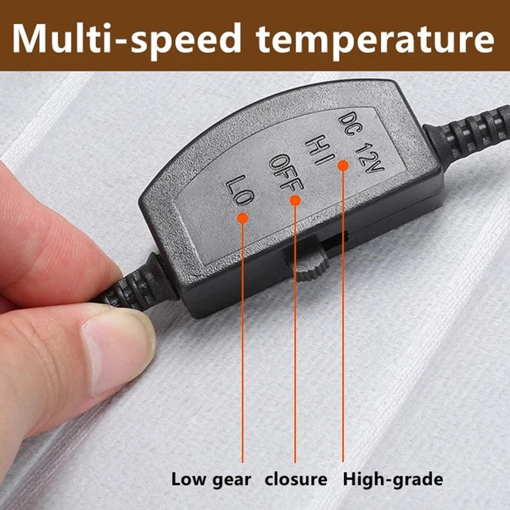 G-4S Heated Car Seat Covers Winter Heating 12V Car Seat Warmer Pad with Backrest