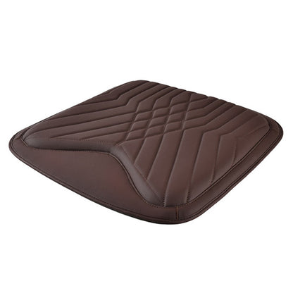 TK036 Nappa Texture PU Leather + Memory Foam Car Seat Cushion Non-slip Seat Pad