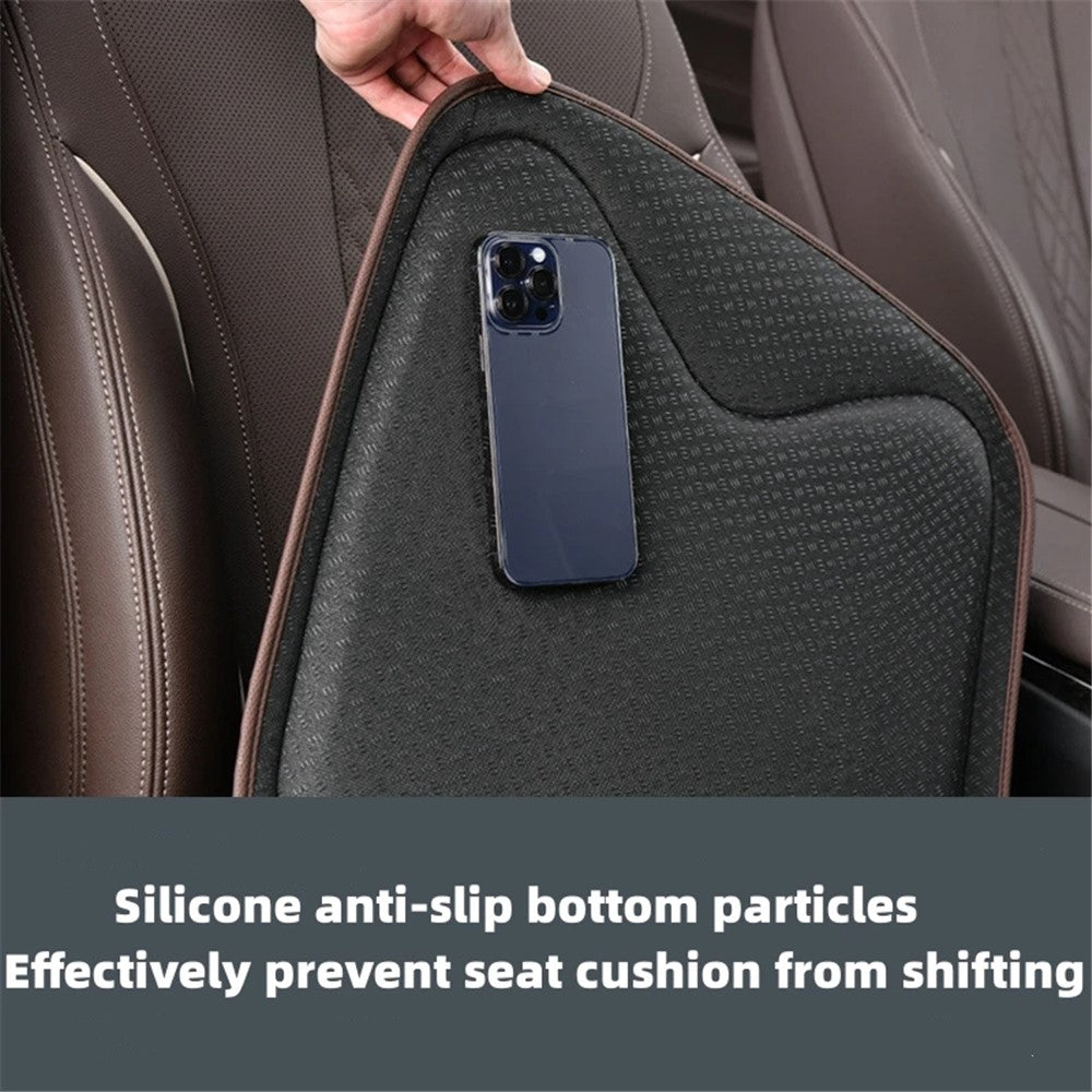 TK036 Nappa Texture PU Leather + Memory Foam Car Seat Cushion Non-slip Seat Pad