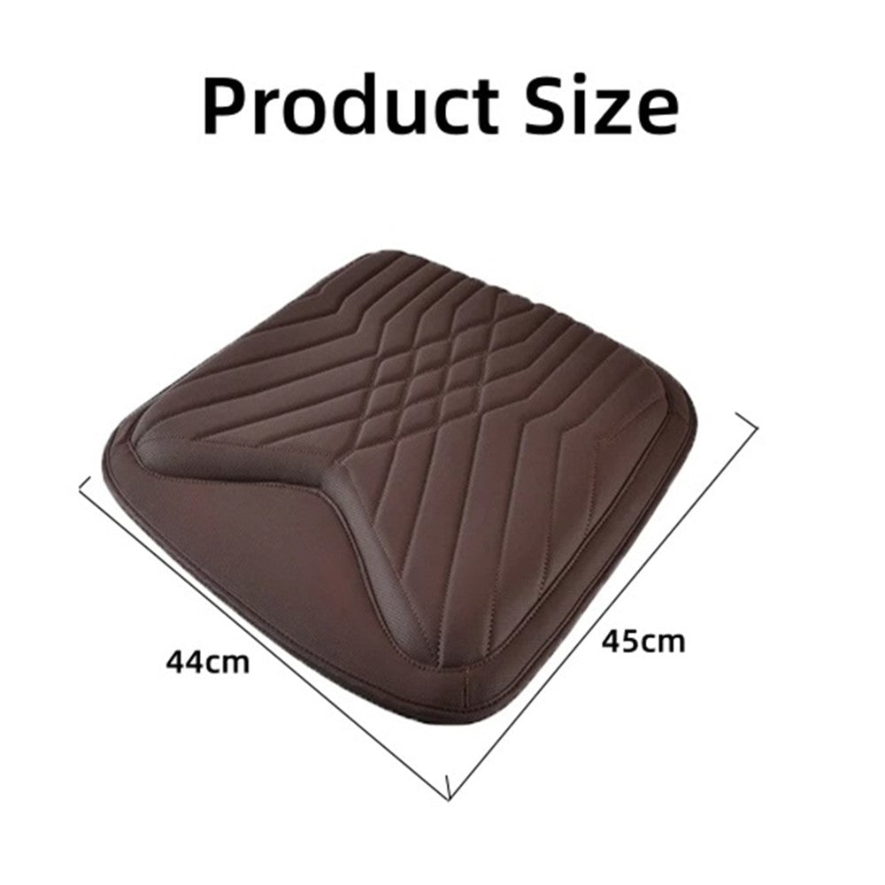 TK036 Nappa Texture PU Leather + Memory Foam Car Seat Cushion Non-slip Seat Pad