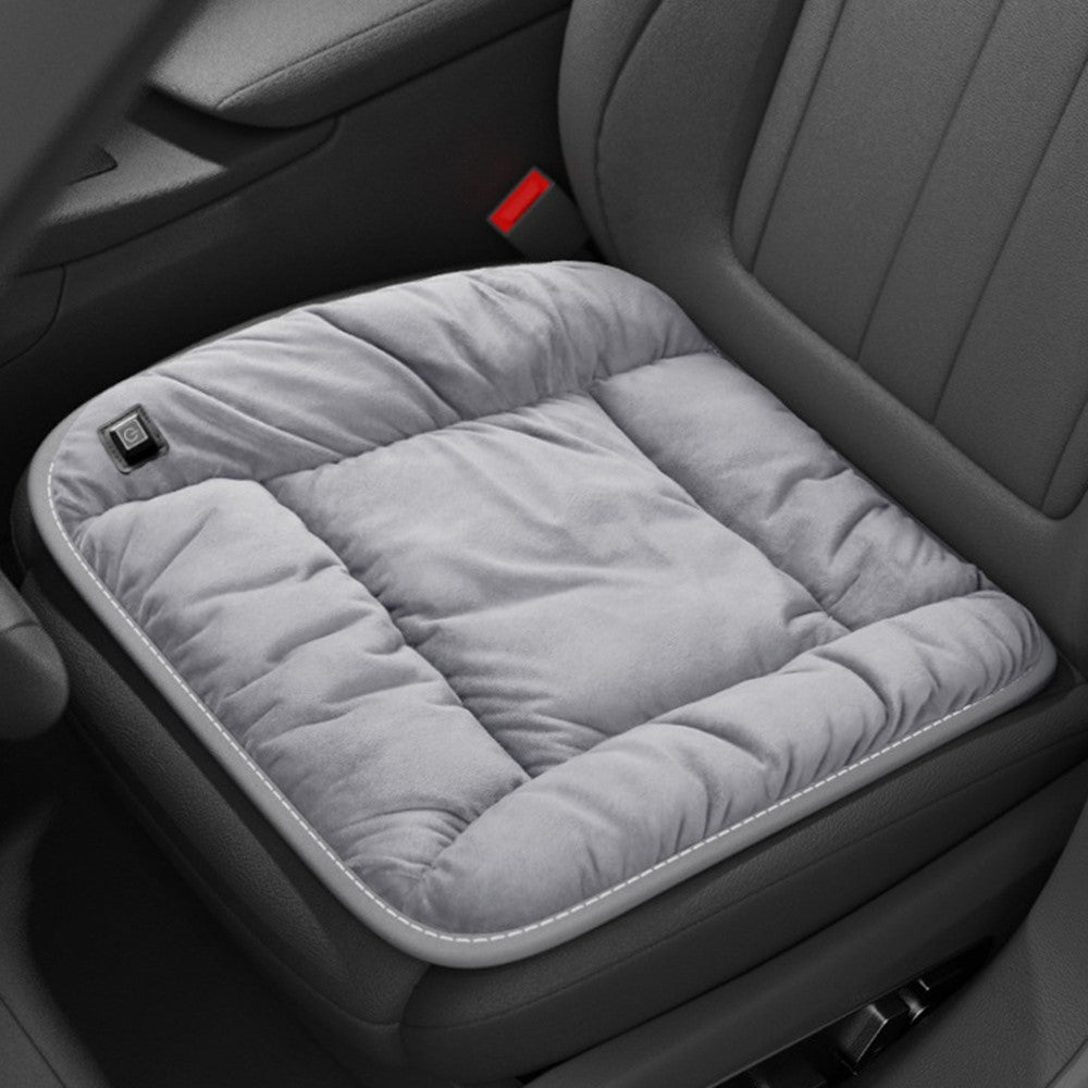 ANJUNY 4 Levels Heating Car Seat Cushion Cover USB Charging Winter Seat Heater Warmer