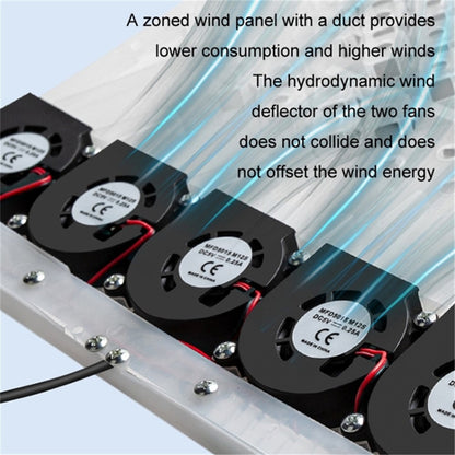 USB Powered Summer Breathable Car Seat Cushion Built-in 5 Fans Seat Cooling Mat