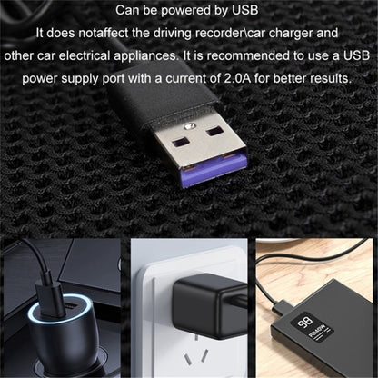 USB Powered Summer Breathable Car Seat Cushion Built-in 5 Fans Seat Cooling Mat