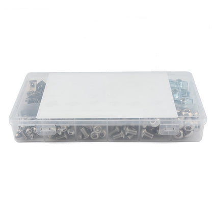 A2706 200Pcs M4 M5 M6 M8 Assorted Quick Clip Fastener U Nut and Bolt with Box