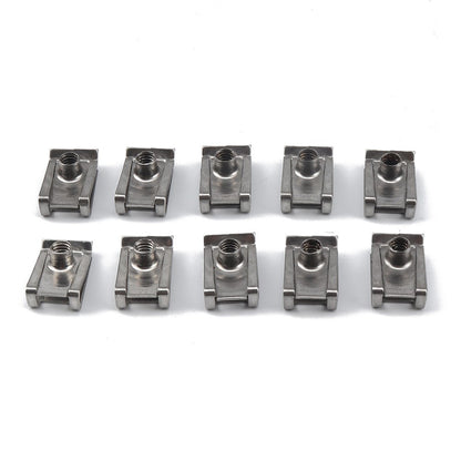 A2706 200Pcs M4 M5 M6 M8 Assorted Quick Clip Fastener U Nut and Bolt with Box
