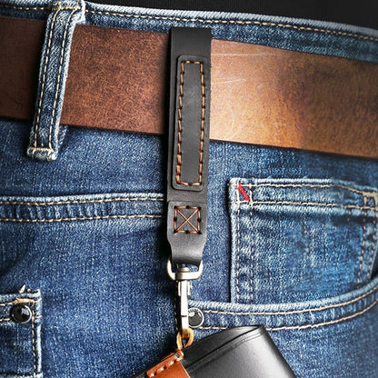 HALLMO C017 for E300L Car Cowhide Leather Key Protective Cover Anti-scratch Key Case
