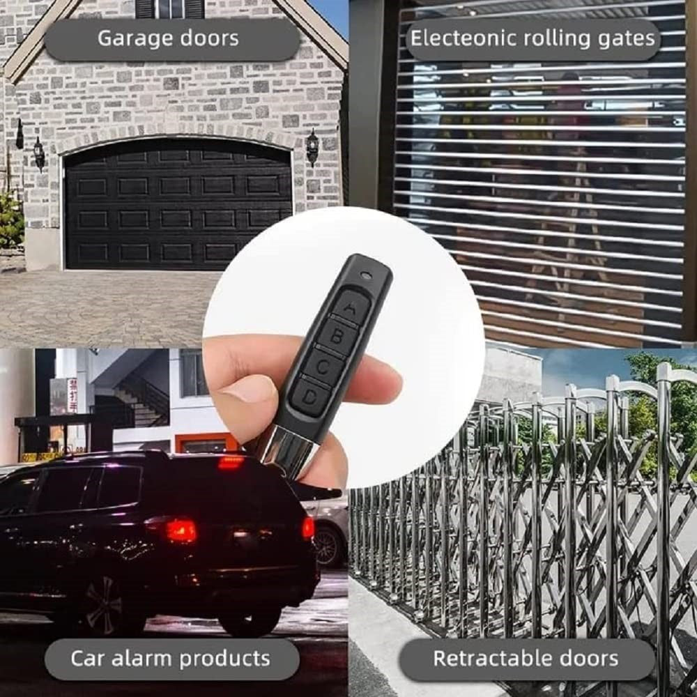 4-in-1 433MHz Remote Control Duplicator Car Garage Door Remote Copy Remote Controller