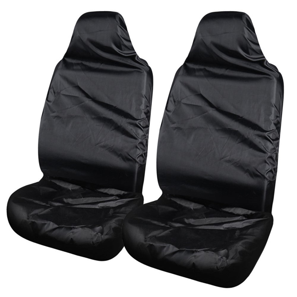 ZJ-784 2Pcs Car Front Seat Dust Cover Waterproof Polyester Seat Protector Sleeve