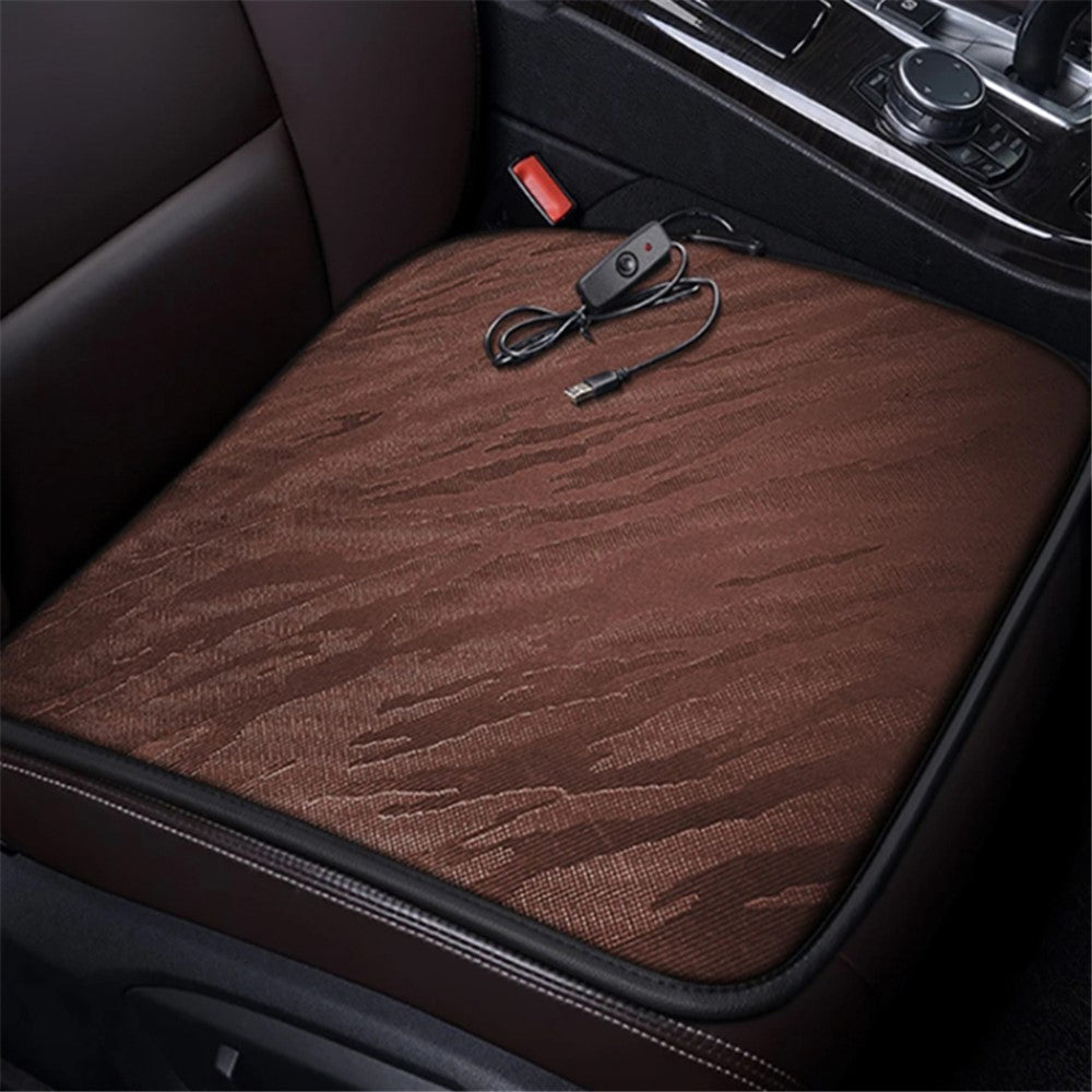Portable USB Heated Car Seat Cushion Fast Heating Car Seat Mat for Winter Driving Car Accessory