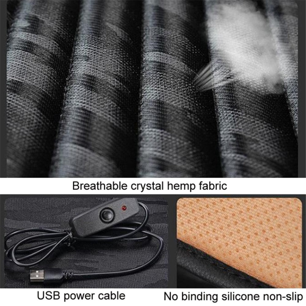 Portable USB Heated Car Seat Cushion Fast Heating Car Seat Mat for Winter Driving Car Accessory