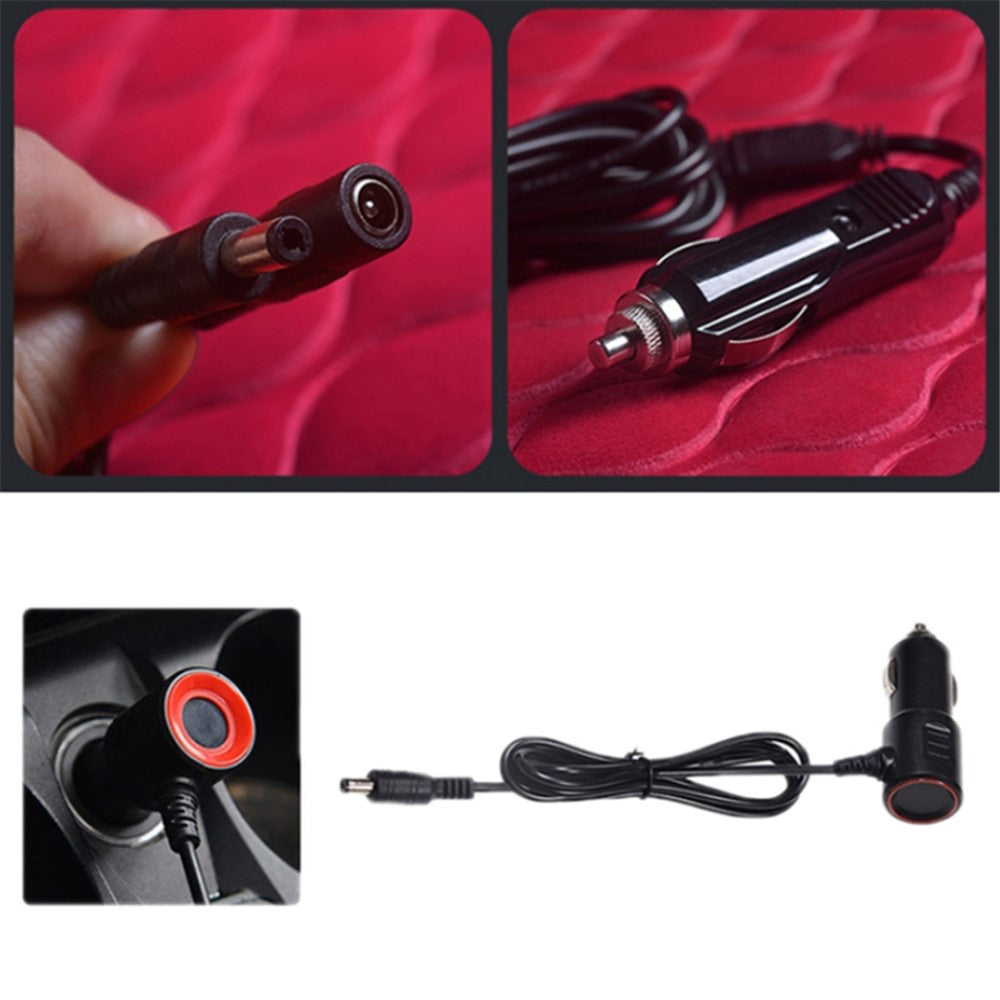 Car Winter Heated Short Plush Seat Cushion for 12V Car Electric Fast Heating Seat Cushion, Cigarette Lighter Power