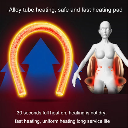 Car Winter Heated Short Plush Seat Cushion for 12V Car Electric Fast Heating Seat Cushion, Cigarette Lighter Power