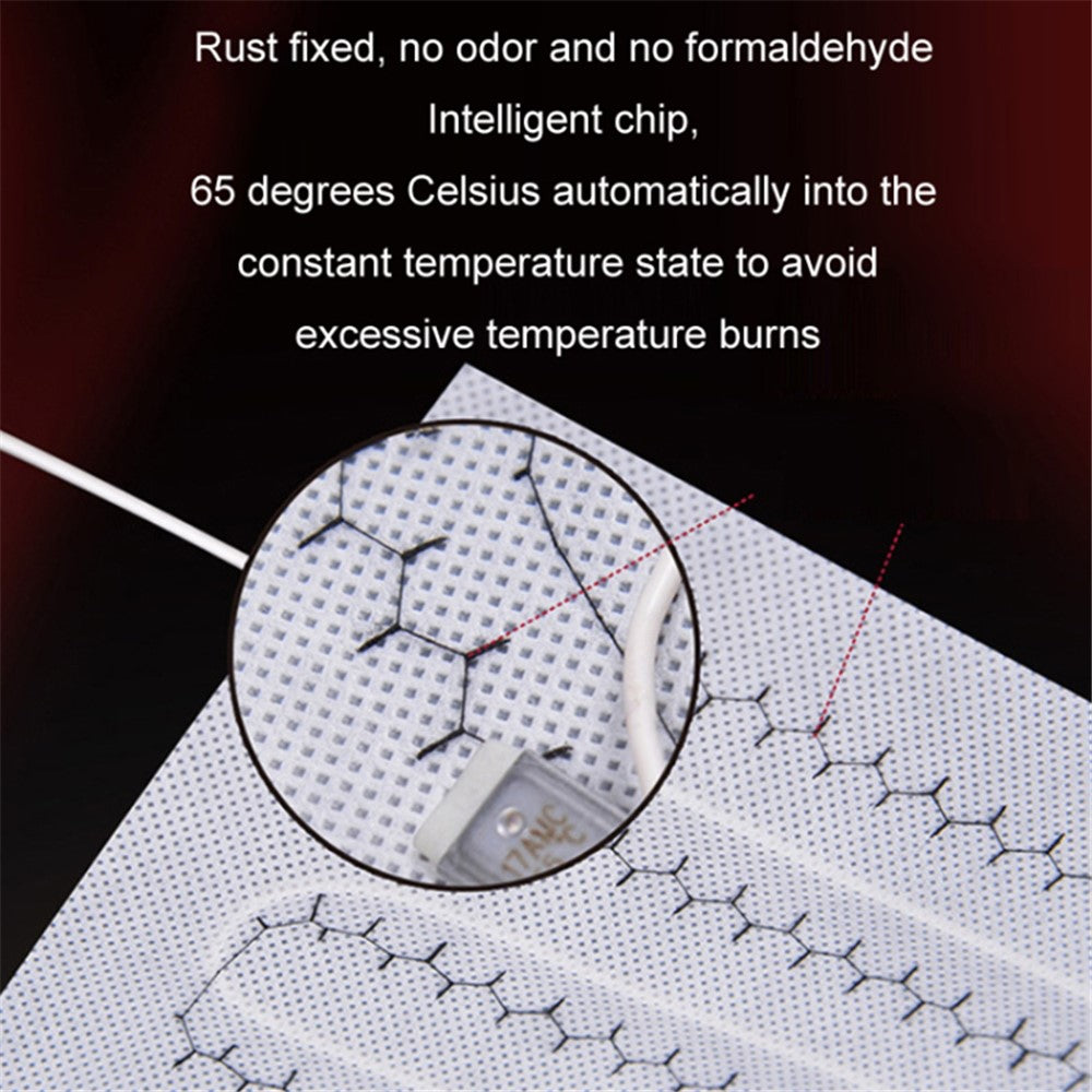 Car Winter Heated Short Plush Seat Cushion for 12V Car Electric Fast Heating Seat Cushion, Cigarette Lighter Power