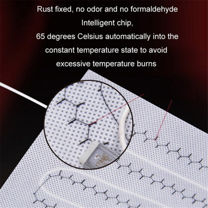 Car Winter Heated Short Plush Seat Cushion for 12V Car Electric Fast Heating Seat Cushion, Cigarette Lighter Power