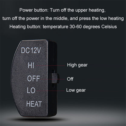 Car Winter Heated Short Plush Seat Cushion for 12V Car Electric Fast Heating Seat Cushion, Cigarette Lighter Power
