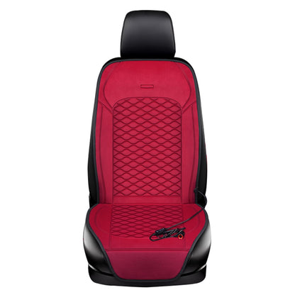 Car Winter Heated Short Plush Seat Cushion for 12V Car Electric Fast Heating Seat Cushion, Cigarette Lighter Power