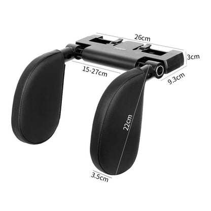 A05 Car Headrest Two Side Pillow Children Adult Car Seat Memory Foam Head Rest Cushion with Hook