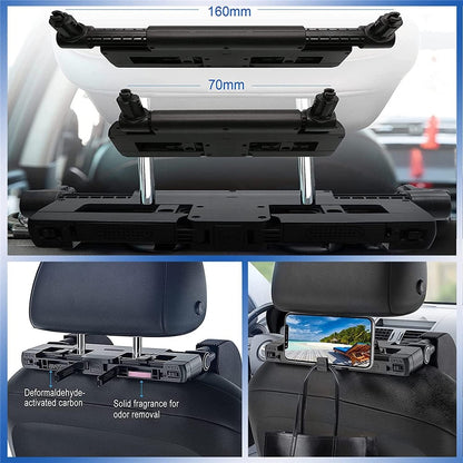 A05 Car Headrest Two Side Pillow Children Adult Car Seat Memory Foam Head Rest Cushion with Hook