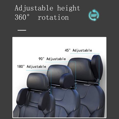 A05 Car Headrest Two Side Pillow Children Adult Car Seat Memory Foam Head Rest Cushion with Hook