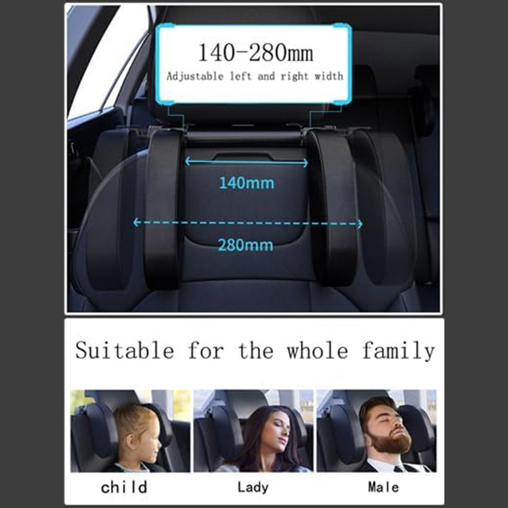 A05 Car Headrest Two Side Pillow Children Adult Car Seat Memory Foam Head Rest Cushion with Hook