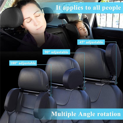 A05 Car Headrest Two Side Pillow Children Adult Car Seat Memory Foam Head Rest Cushion with Hook
