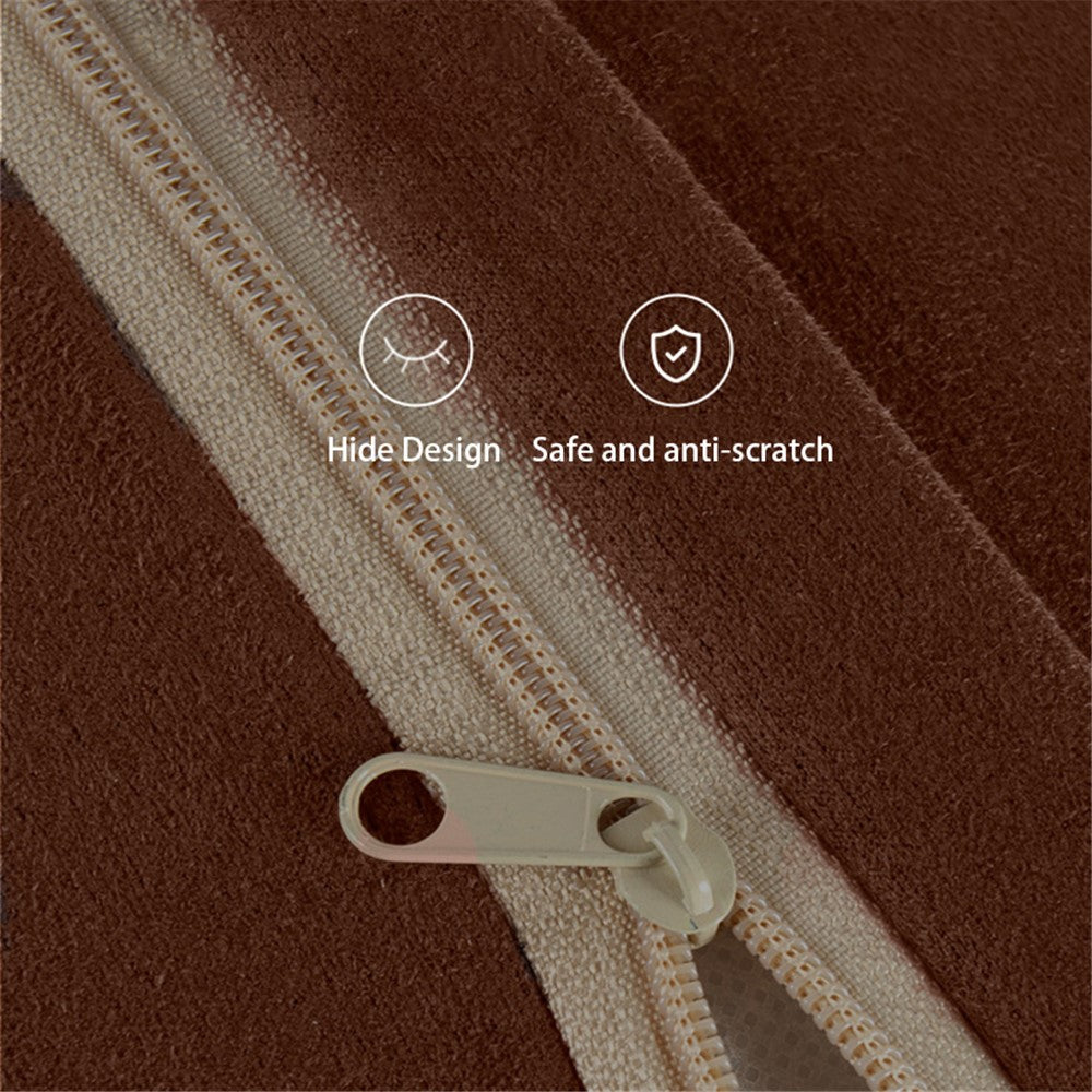 1152 Car Seat Waist Support Pillow Suede+Memory Foam Fatigue Relieve Lumbar Cushion