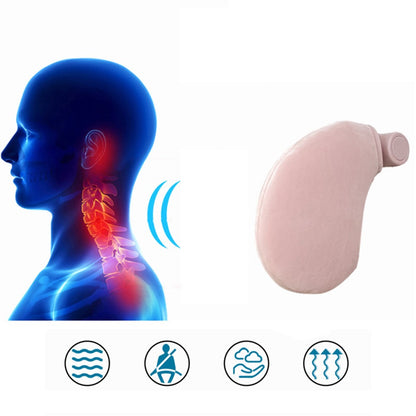 CARFU AC-410 Plush Headrest Pillow Cushion Adjustable Car Seat Sleep Side Support