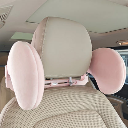 CARFU AC-410 Plush Headrest Pillow Cushion Adjustable Car Seat Sleep Side Support