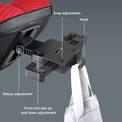 ZJ002 9D Automobile Seat Headrest Universal Adjustable Mechanical Headrest with Bracket