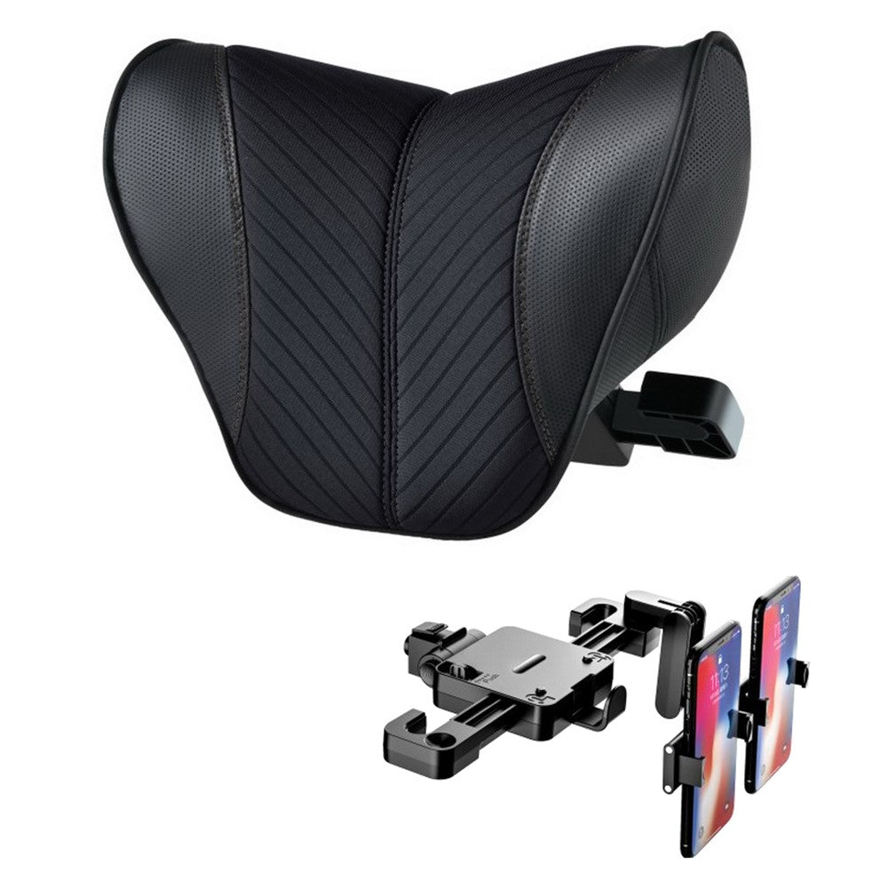 ZJ002 9D Automobile Seat Headrest Universal Adjustable Mechanical Headrest with Bracket