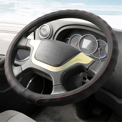 40CM Truck Steering Wheel Cover Anti-Slip Leather Sleeve Protector