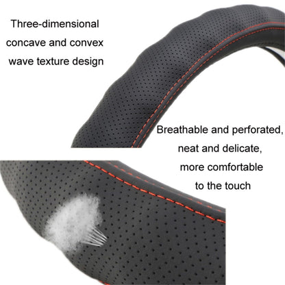 42CM Anti-Slip Design Leather Sleeve Protector Cover for Truck Steering Wheel