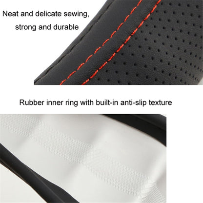 42CM Anti-Slip Design Leather Sleeve Protector Cover for Truck Steering Wheel