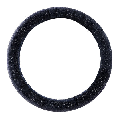 38cm Round Car Steering Wheel Cover Fluffy Winter Plush Anti-Slip Car Decoration