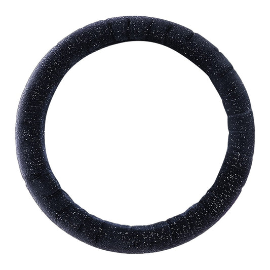 38cm Round Car Steering Wheel Cover Fluffy Winter Plush Anti-Slip Car Decoration