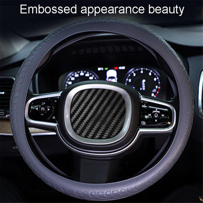 Car Tire Texture Steering Wheel Anti-slip Grip Silicone Protective Cover